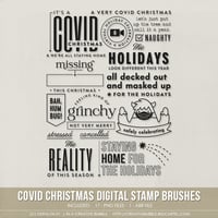 Covid Christmas Stamp Brushes (Digital)