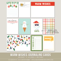 Image 1 of Warm Wishes Journaling Cards (Digital)