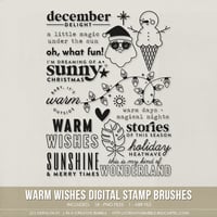 Warm Wishes Stamp Brushes (Digital)