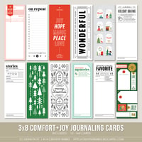 Image 1 of 3x8 Comfort + Joy Journaling Cards (Digital)