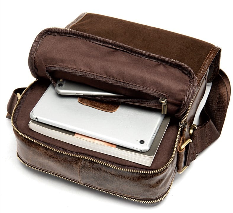 Handcrafted Top Grain Genuine Leather Laptop Briefcase Business Handbag Men  Messenger Bag 0344 | MoshiLeatherBag - Handmade Leather Bag Manufacturer