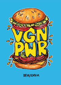 'VEGAN POWER' Postcard