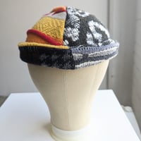 Image 1 of Shallow Fit Upcycled Reversible Beanie–3