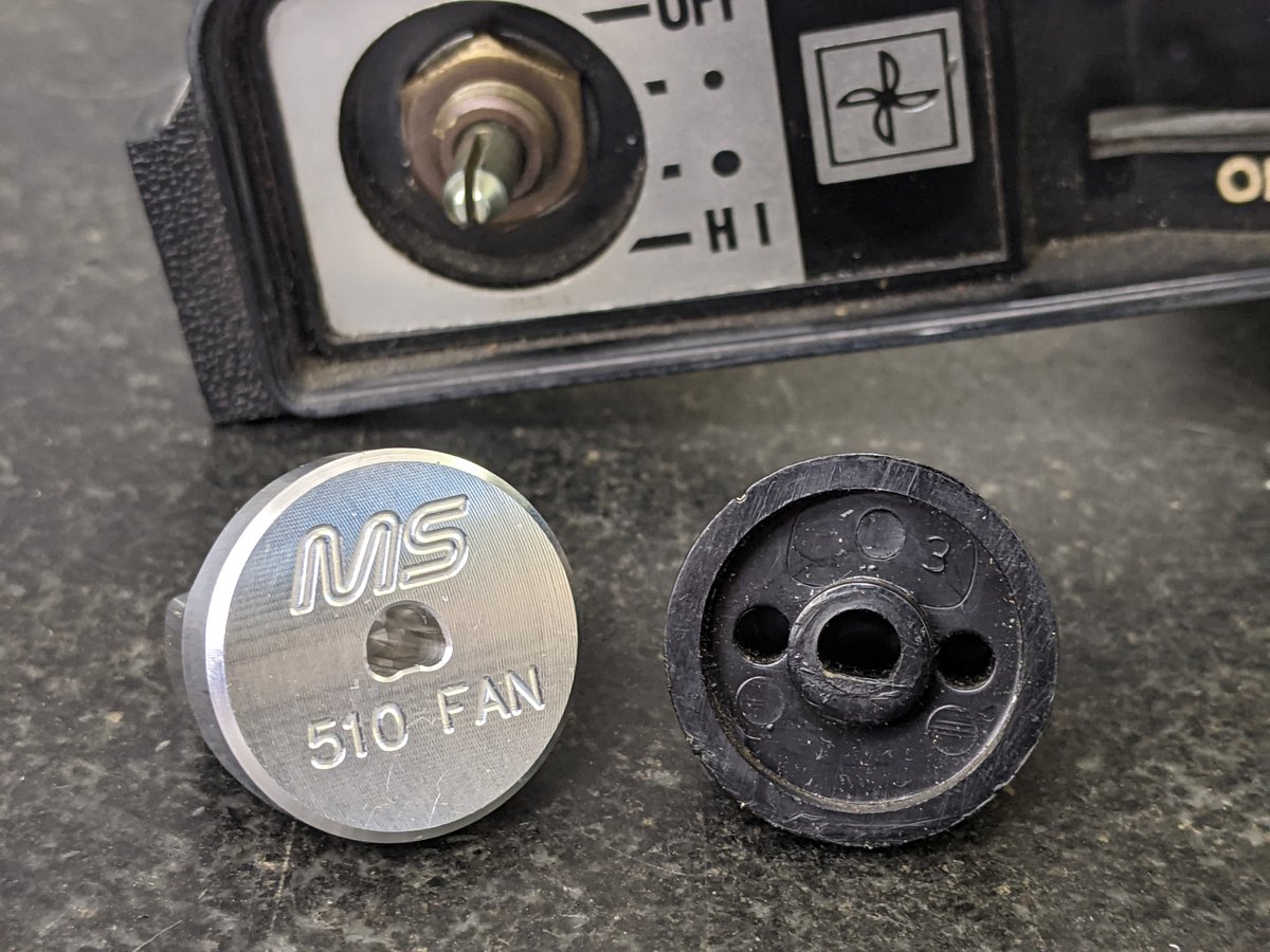 510 Heater fan switch knob