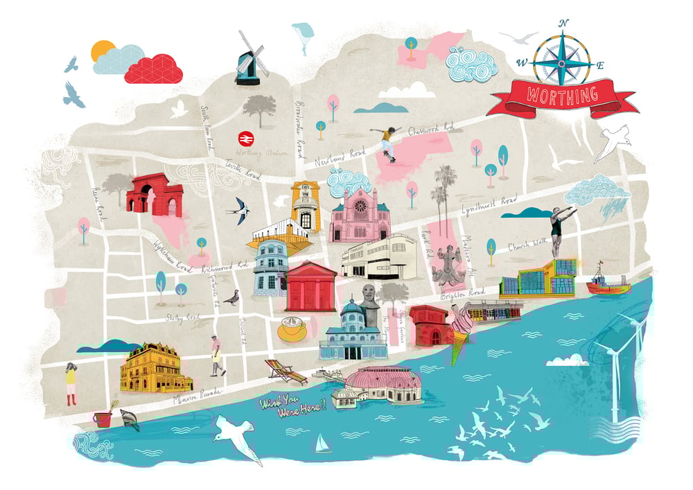 Image of Map of Worthing