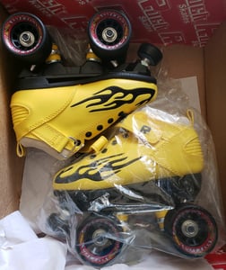 Image of Sure Grip Rock Flame Skates - size 3