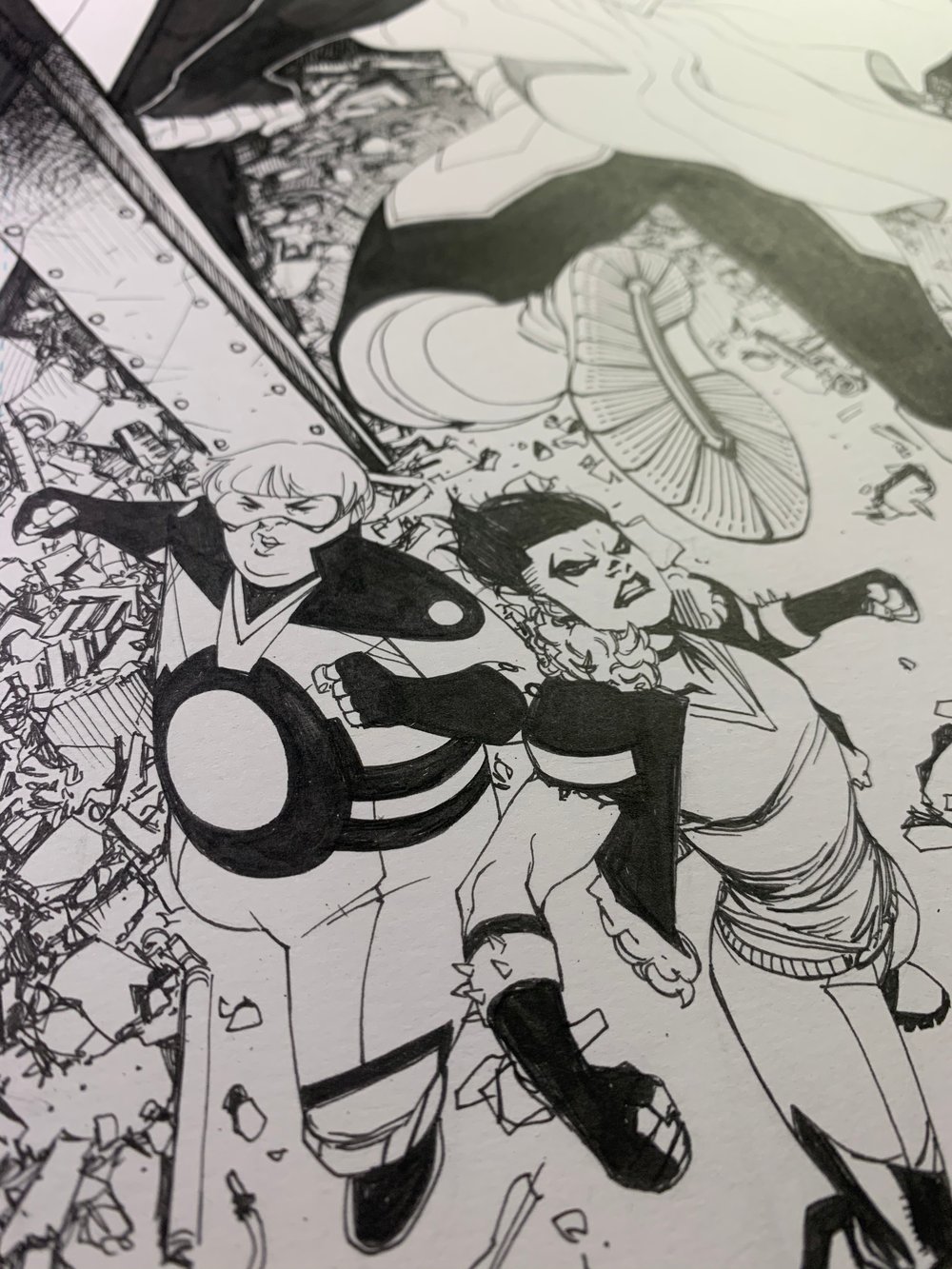 Image of TEEN TITANS #46 COVER original art