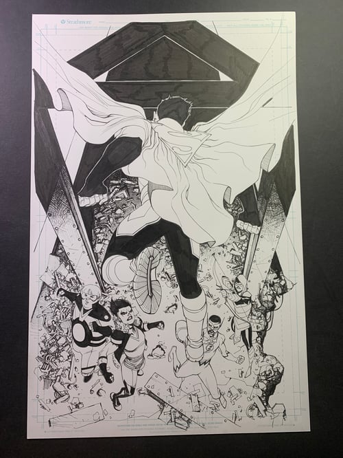 Image of TEEN TITANS #46 COVER original art