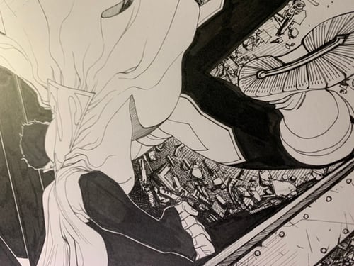 Image of TEEN TITANS #46 COVER original art