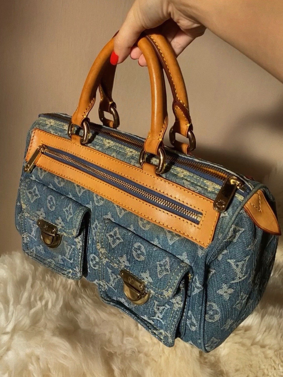 louisvuitton #LV #denim #bag #vintage #lvdenimbag #louisvuittonbag #p