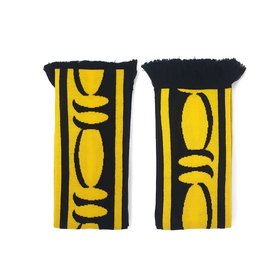 Image of Bead and Reel Scarf: Yellow / Black edition