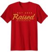 BAY AREA RAISED - RED & GOLD Tee