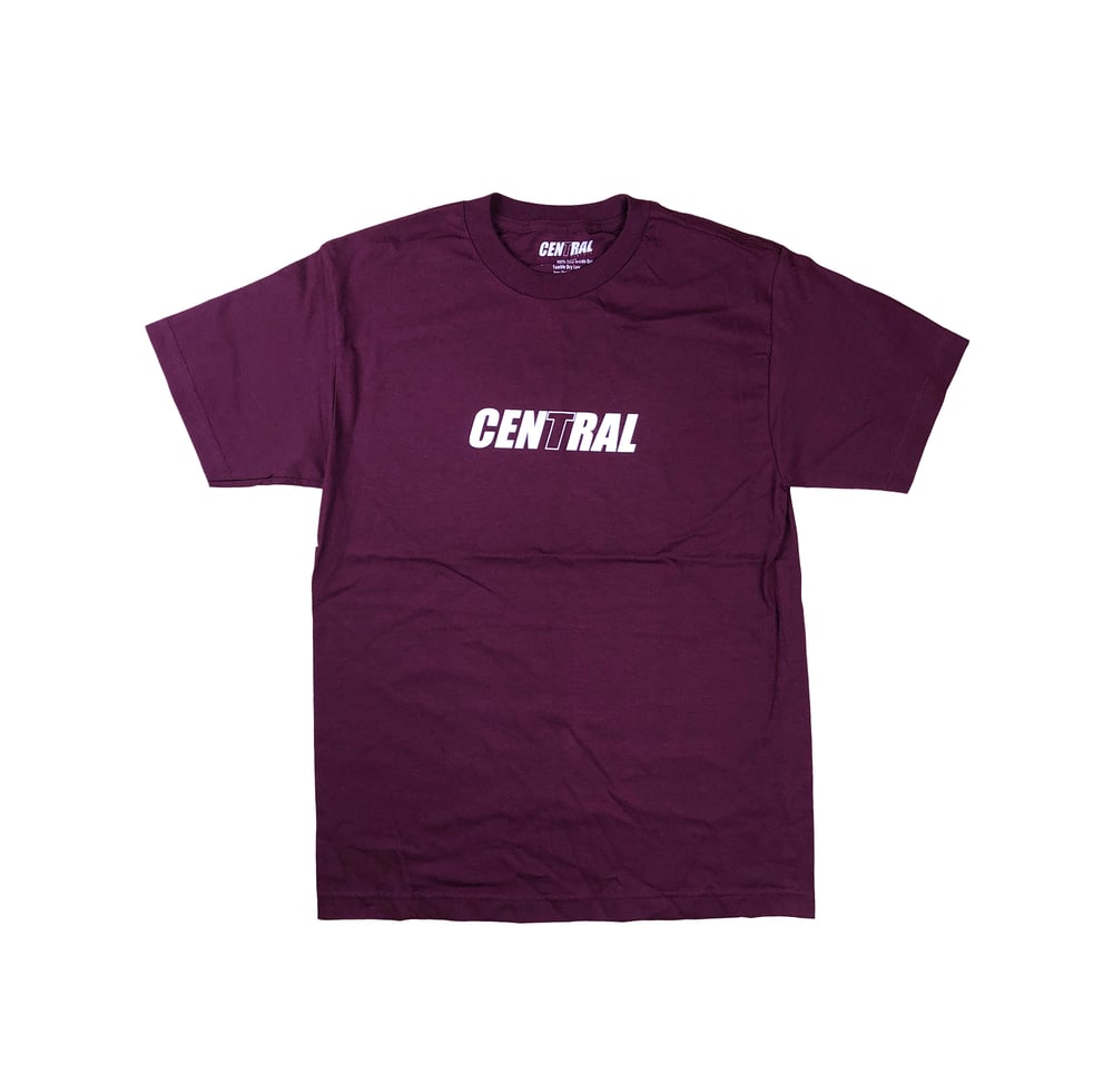 Image of Central Library Logo T-Shirt - Maroon