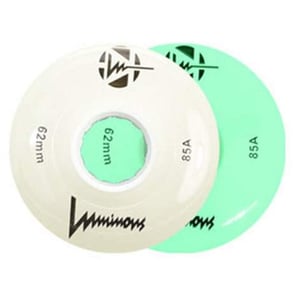 Image of White/Glow Luminous Light Up Wheels - 8 pack (quad)