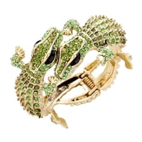 Image 1 of DOUBLE ALLIGATOR HINGE BRACELET
