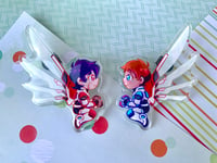 Image 1 of 'Wings of Voltron' Klance Acrylic Badge Set