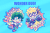 "Wonder Duo" Acrylic Badge Set 