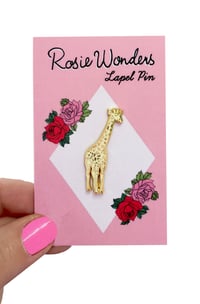 Image 1 of Golden Giraffe Enamel Pin