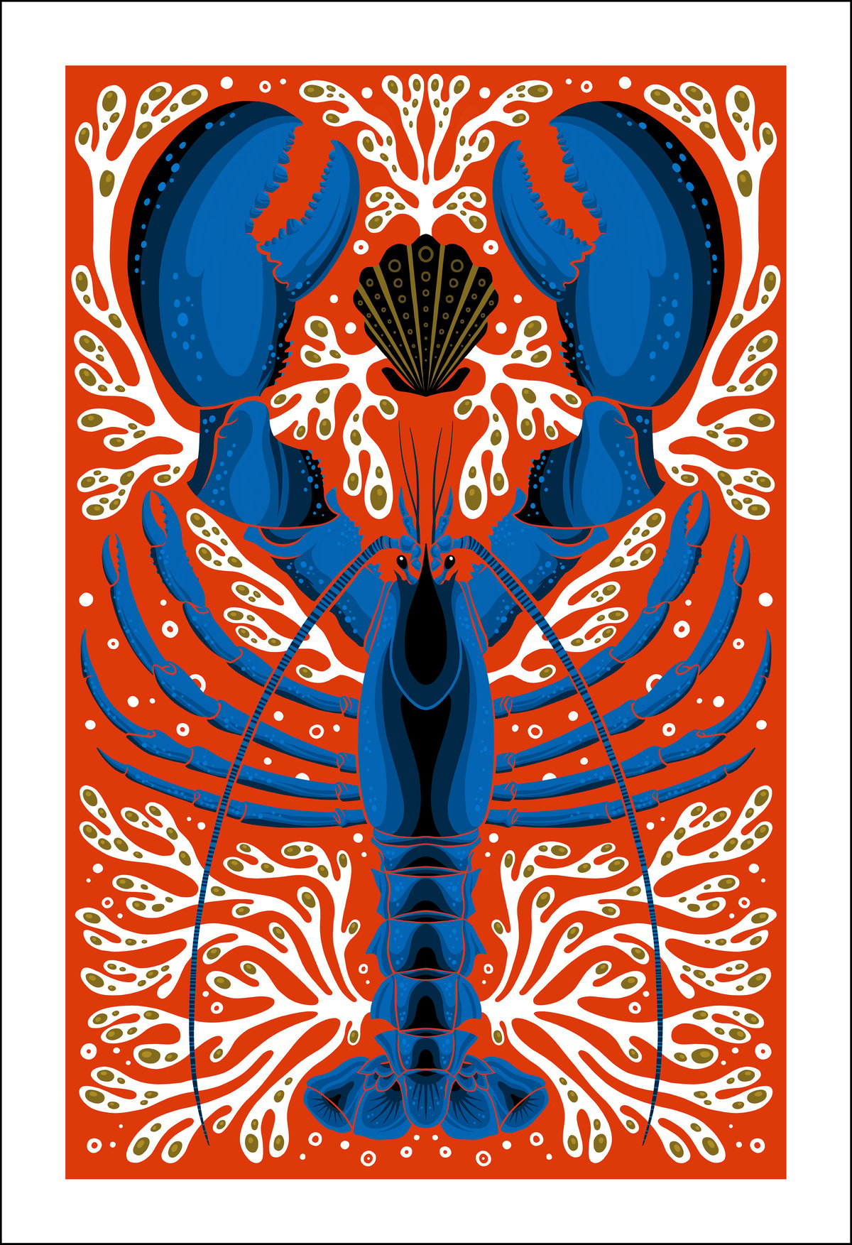 Image of Blue Lobster Print