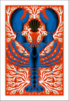 Blue Lobster Print