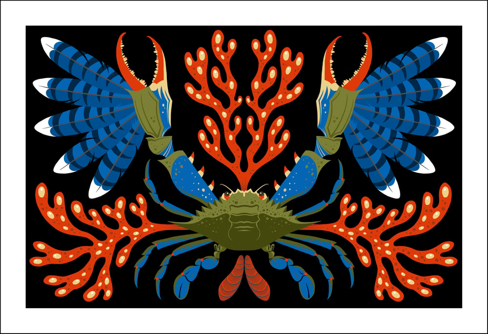 Image of Blueclaw Crab Print