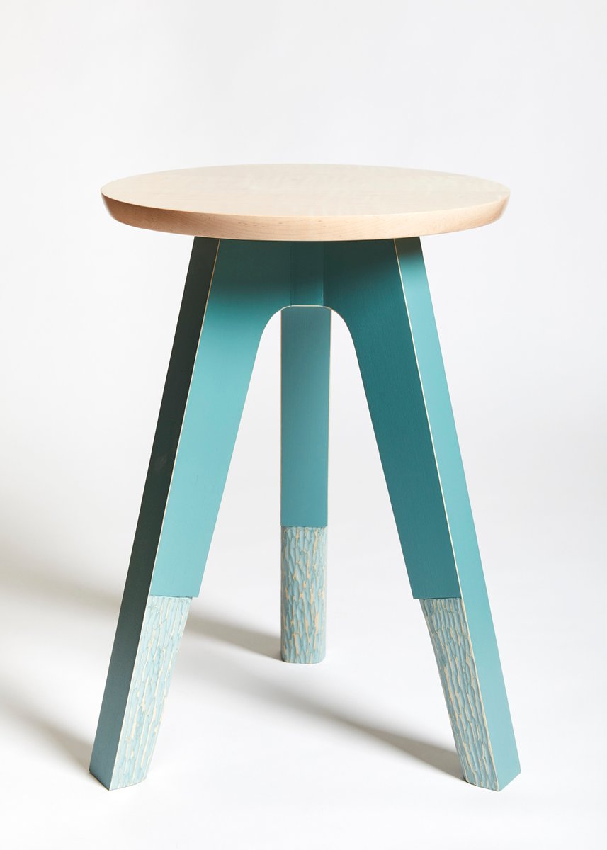 Treble End Table/Stool Teal AAKSO