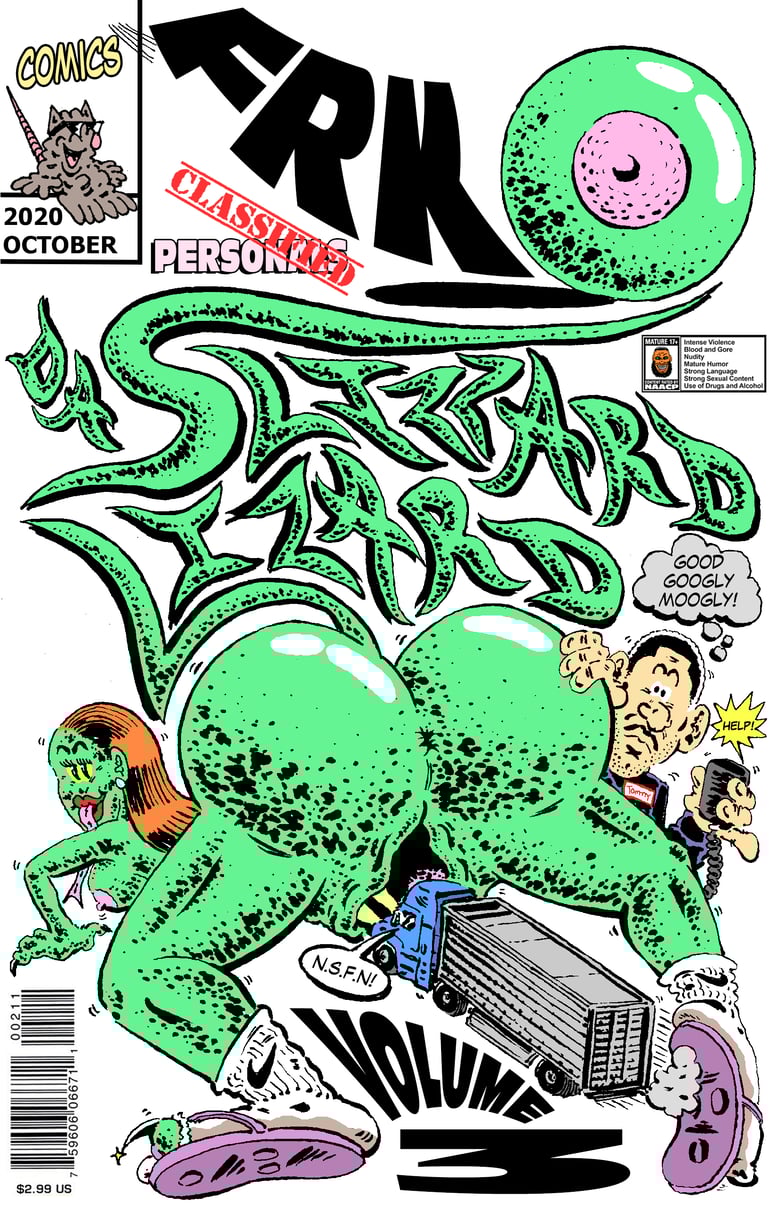 Image of "CLASSIFIED PERSONALS VOL. 3: DA SLIZZARD LIZARD" COMIC (2-PAGES)