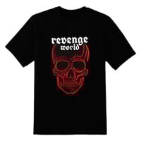 red skull revenge world graphic tee