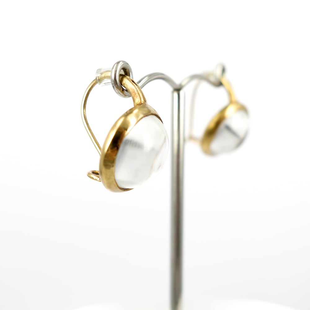 Image of Sterling silver gold plated drop earring - M2785