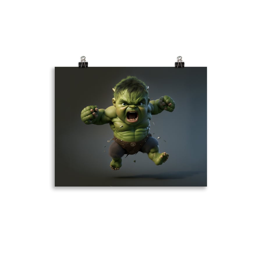 Image of Marvel Babies - Hulk | Photo paper poster