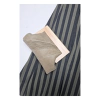 Image 4 of Olive Leather & Timber Clutch