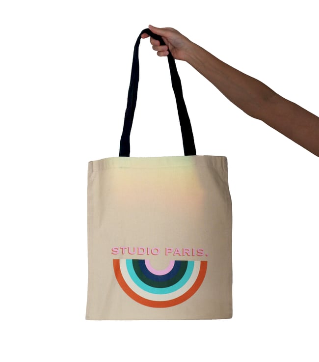 rainbow tote bag