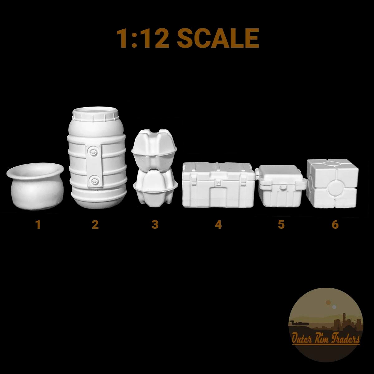 Image of Space Western Diorama Accessories 1:12 scale