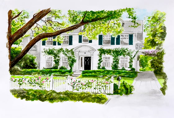 Image of Father of the Bride house - Fine Art Print