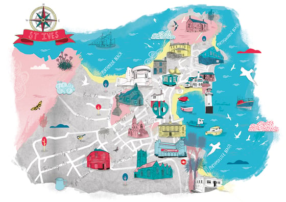 Image of Map of St Ives