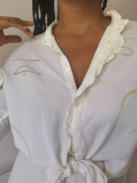 Image 3 of muted pastel blouse