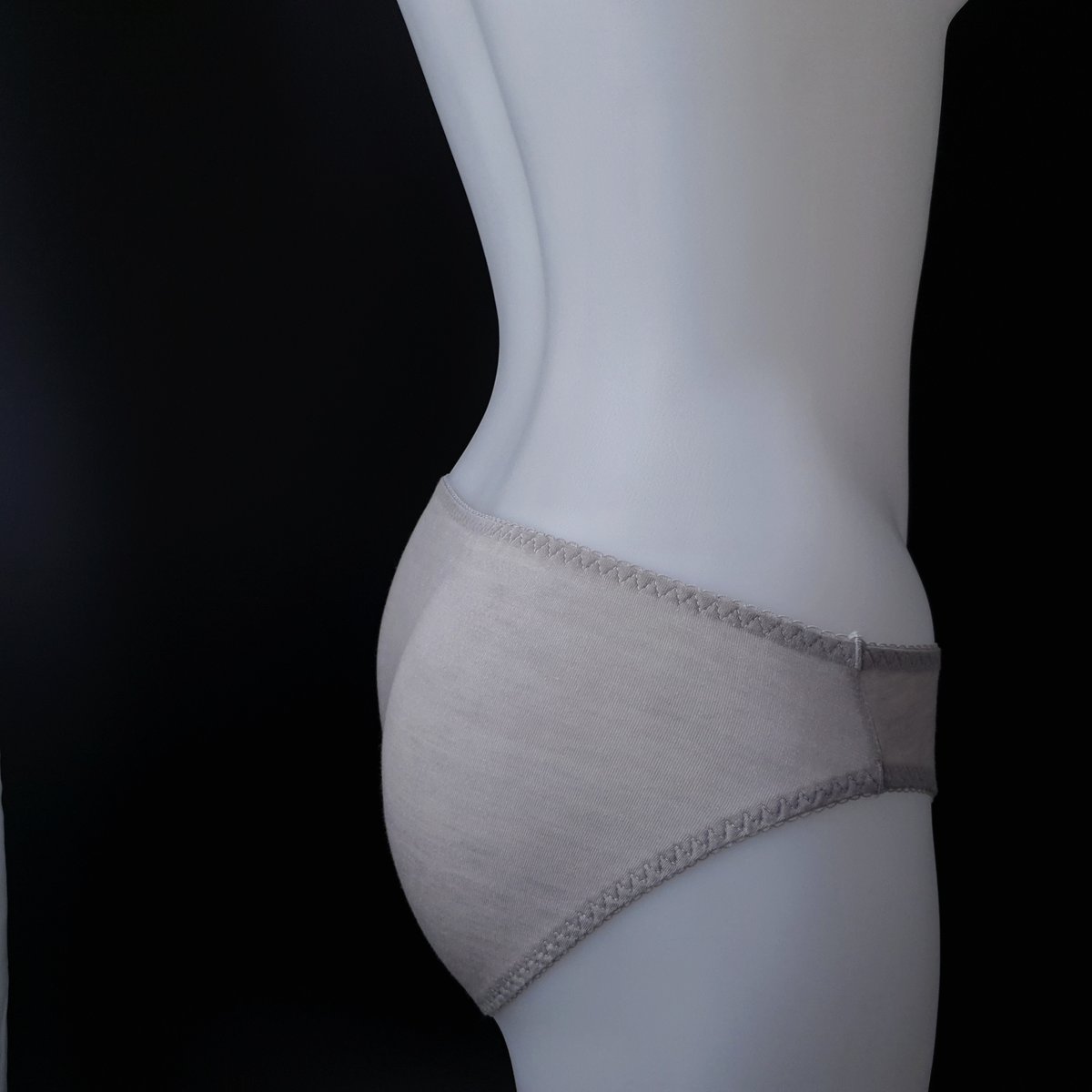 Image of Naturally Dyed [GREY] Bamboo Charcoal Underwear
