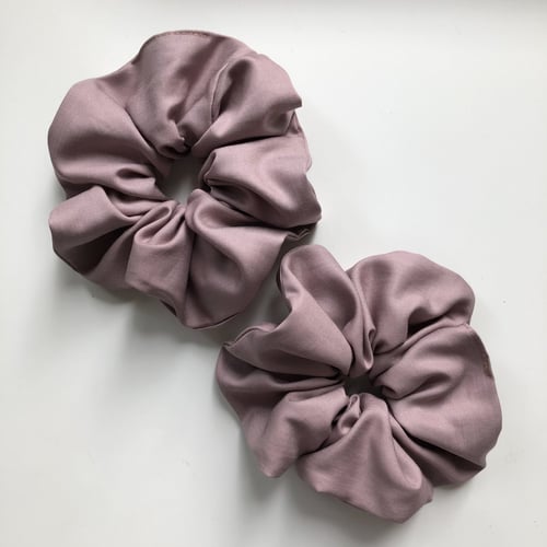 Image of Handmade Scrunchie by Damaja from silky tencel 100% organic fabric