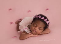 Image 1 of Mya-pink deluxe butterfly headband