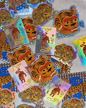 Image of Tigers 4 Stickers pack