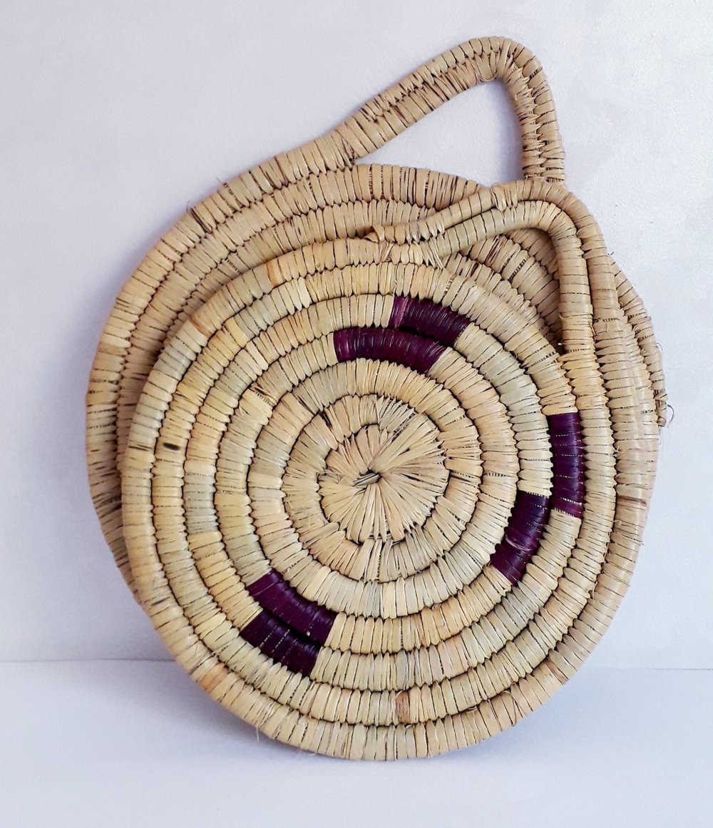 Image of 2 RAFFIA HOT POT HOLDERS