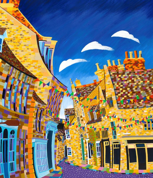 Oundle North Street Print