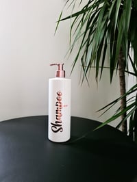 Image 1 of White/Rose Gold Pump Dispenser Bottles