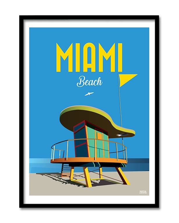 Image of Miami Beach 400 x 300 mm