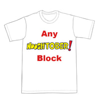 Image 1 of Nooshtober! T-shirt blocks LIMITED TIME OFFER **FREE SHIPPING**