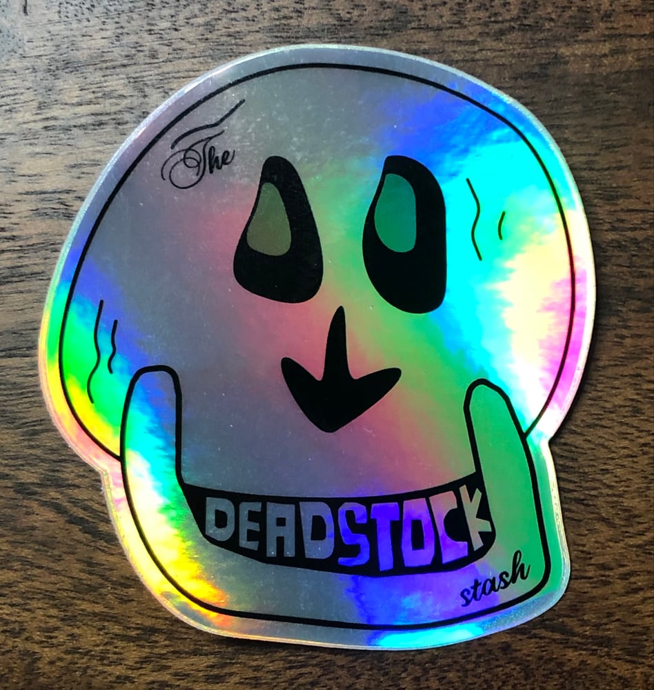 Image of Holographic Skull Sticker