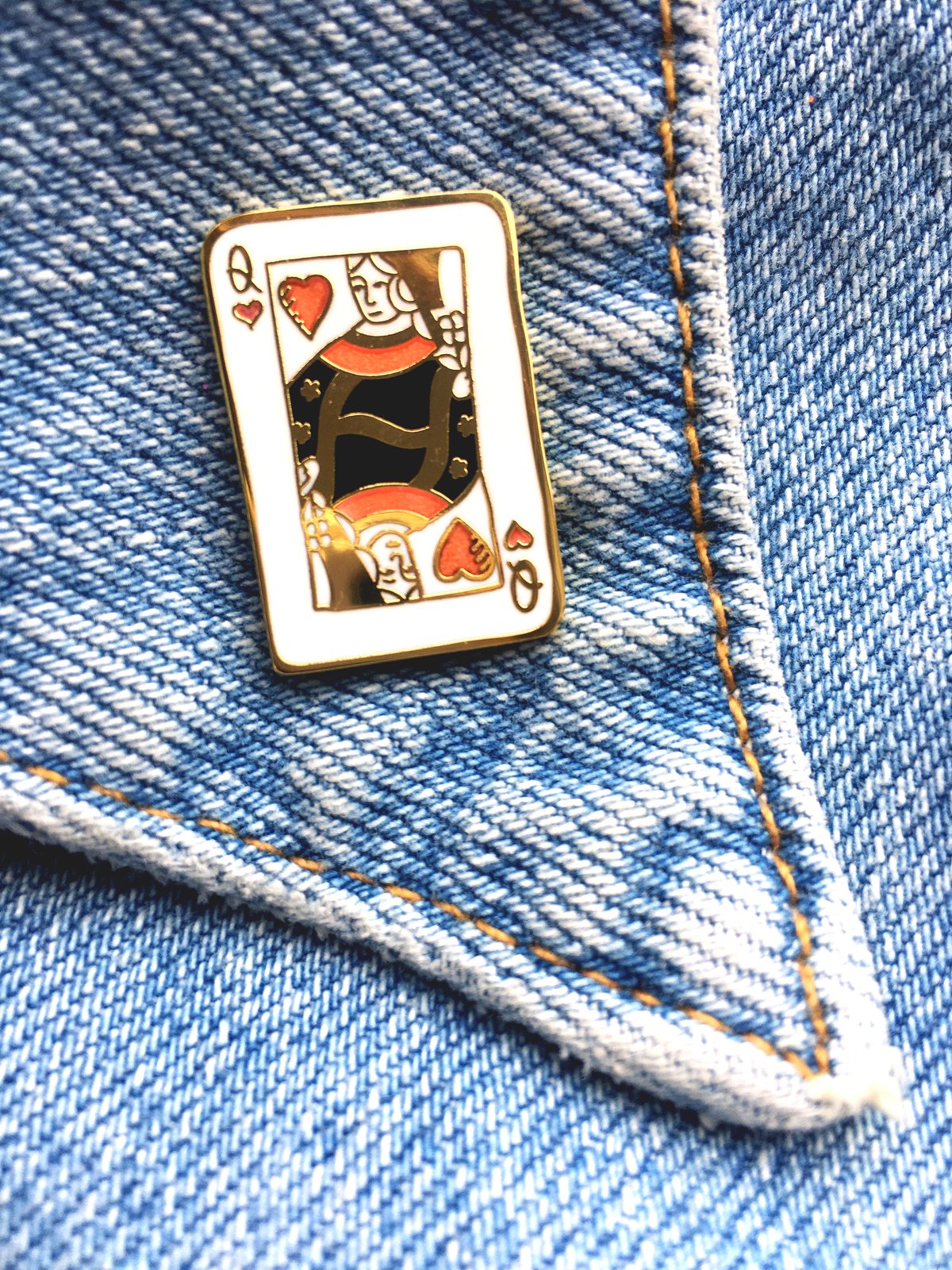 Queen of Hearts Enamel Pin