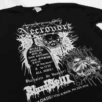 Image 4 of NECROVORE - CLUB OASIS SHOW FLYER III (WHITE PRINT)
