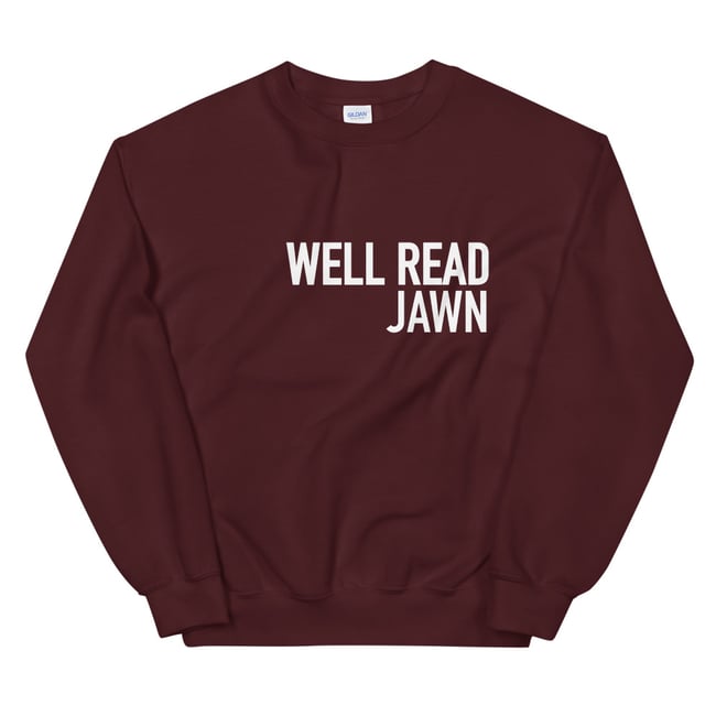WELL READ JAWN CREW SWEAT