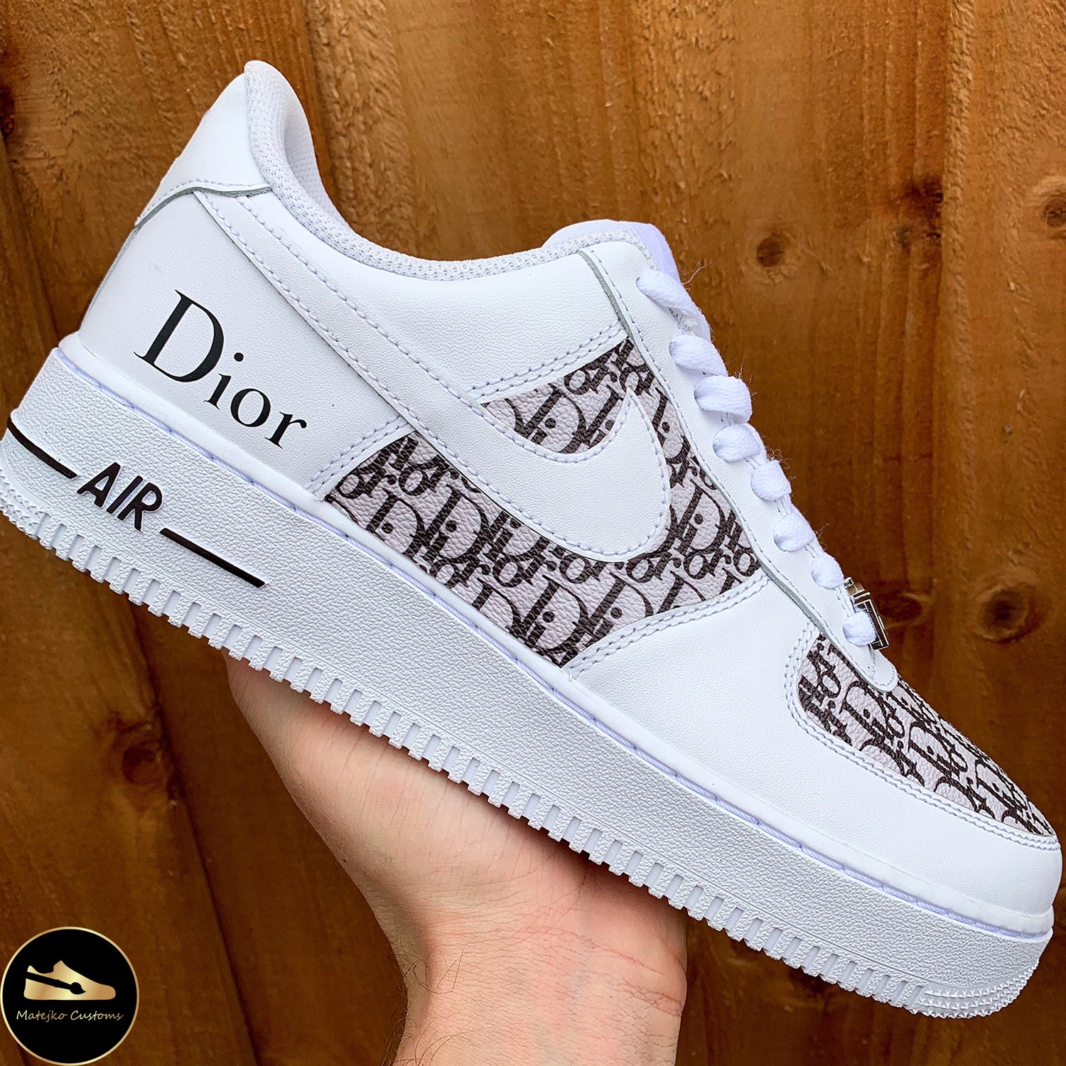 Sneaker Af1 Dior Black Custom Dior Af1 Christian Dior Air Force